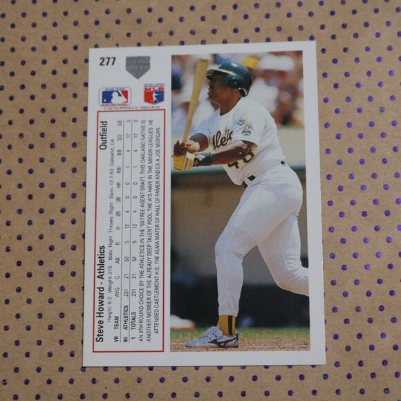 Steve Howard #277 Baseball Card - Picture 2 of 2